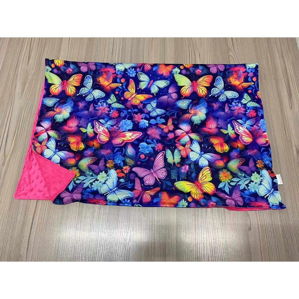Butterflies Kids Minky Blanket